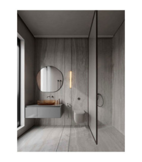 Hedula Bathroom Wall Lamp Gold Clear Line LED 23W 1955lm 3000K-2