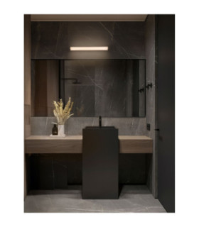 Misty Bathroom Over Mirror Light Brushed Gold LED 14W 910lm IP44 3000-4000K CCT-2