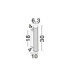 Misty Bathroom Wall Lamp Chrome LED 7W 455lm IP44 3000-4000K CCT-7