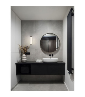 Misty Bathroom Wall Lamp Sandy Black LED 7W 455lm IP44 3000-4000K CCT-2