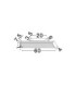 Misty Bathroom Over Mirror Light Sandy Black LED 17W 1105lm IP44 3000-4000K CCT-7