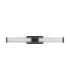 Alto Bathroom Over Mirror Light Matt Black Clear LED 10W 692lm IP44 3000K-1