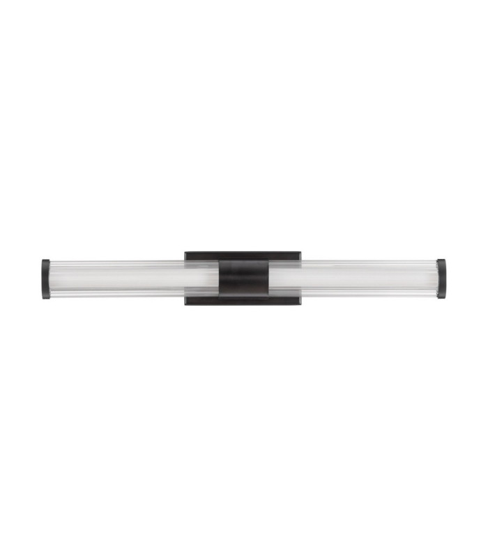 Alto Bathroom Over Mirror Light Matt Black Clear LED 10W 692lm IP44 3000K-1