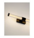 Alto Bathroom Over Mirror Light Matt Black Clear LED 10W 692lm IP44 3000K-2
