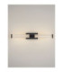 Alto Bathroom Over Mirror Light Matt Black Clear LED 10W 692lm IP44 3000K-4