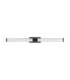 Alto Bathroom Over Mirror Light Matt Black Clear LED 12W 936lm IP44 3000K-1