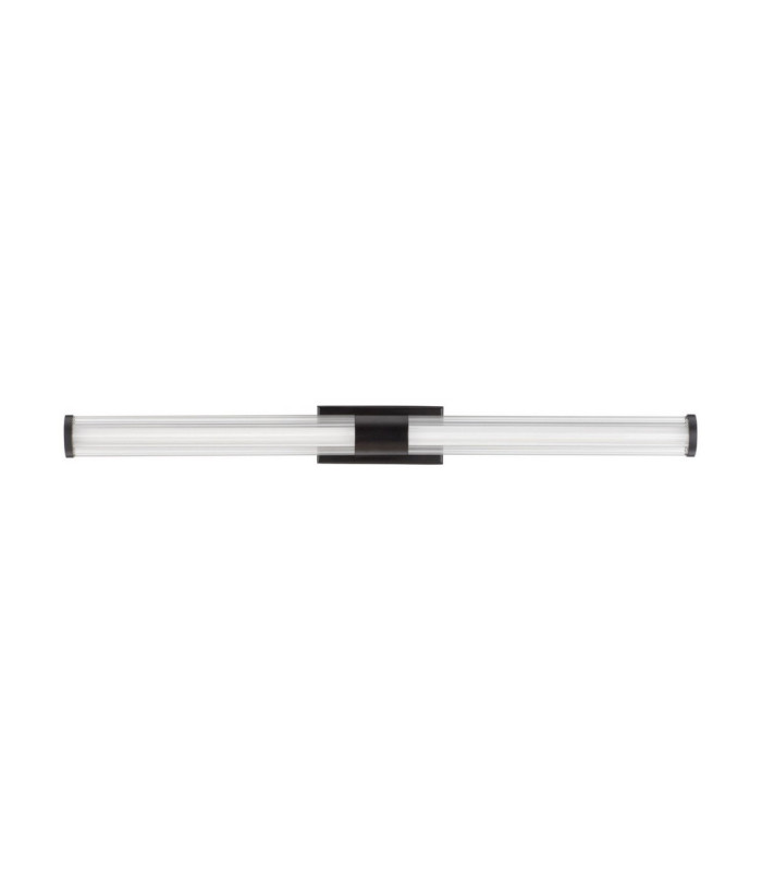 Alto Bathroom Over Mirror Light Matt Black Clear LED 12W 936lm IP44 3000K-1