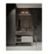 Alto Bathroom Over Mirror Light Matt Black Clear LED 12W 936lm IP44 3000K-2