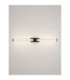 Alto Bathroom Over Mirror Light Matt Black Clear LED 12W 936lm IP44 3000K-4