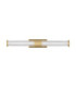 Alto Bathroom Over Mirror Light Brass Gold Clear LED 10W 692lm IP44 3000K-1