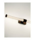 Alto Bathroom Over Mirror Light Matt Black Clear LED 12W 936lm IP44 3000K-7