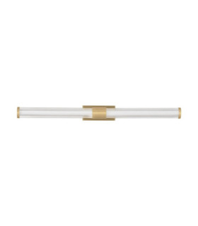 Alto Bathroom Over Mirror Light Brass Gold Clear LED 12W 936lm IP44 3000K-1