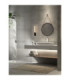 Alto Bathroom Wall Lamp Matt Black Clear LED 8W 603lm IP44 3000K-2