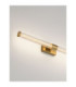 Alto Bathroom Over Mirror Light Brass Gold Clear LED 12W 936lm IP44 3000K-6