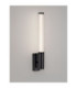 Alto Bathroom Wall Lamp Matt Black Clear LED 8W 603lm IP44 3000K-4