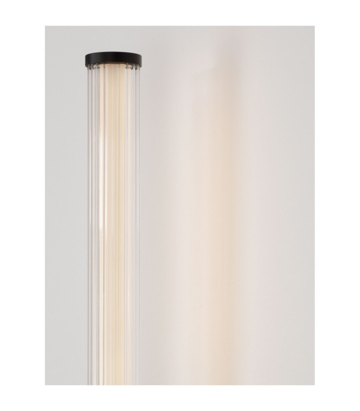 Alto Bathroom Wall Lamp Matt Black Clear LED 8W 603lm IP44 3000K-5