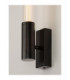Alto Bathroom Wall Lamp Matt Black Clear LED 8W 603lm IP44 3000K-6