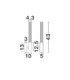 Alto Bathroom Wall Lamp Matt Black Clear LED 8W 603lm IP44 3000K-7