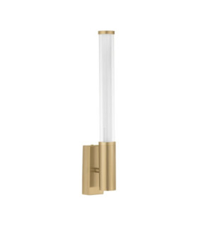 Alto Bathroom Wall Lamp Brass Gold Clear LED 8W 603lm IP44 3000K-1