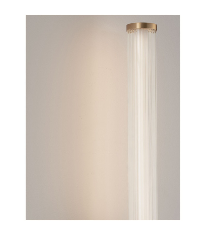 Alto Bathroom Wall Lamp Brass Gold Clear LED 8W 603lm IP44 3000K-6