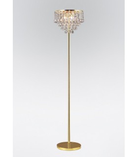 Floor Lamp 4 Light French Gold, Crystal - 2