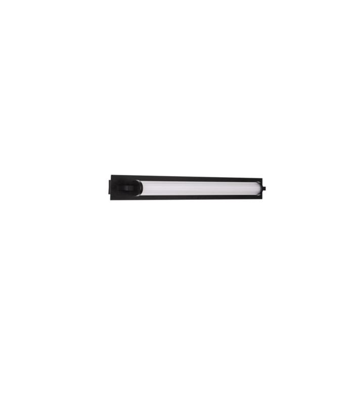Fasko Bathroom Over Mirror Light Matt Black White LED 16W 1019lm IP44 3000K-3