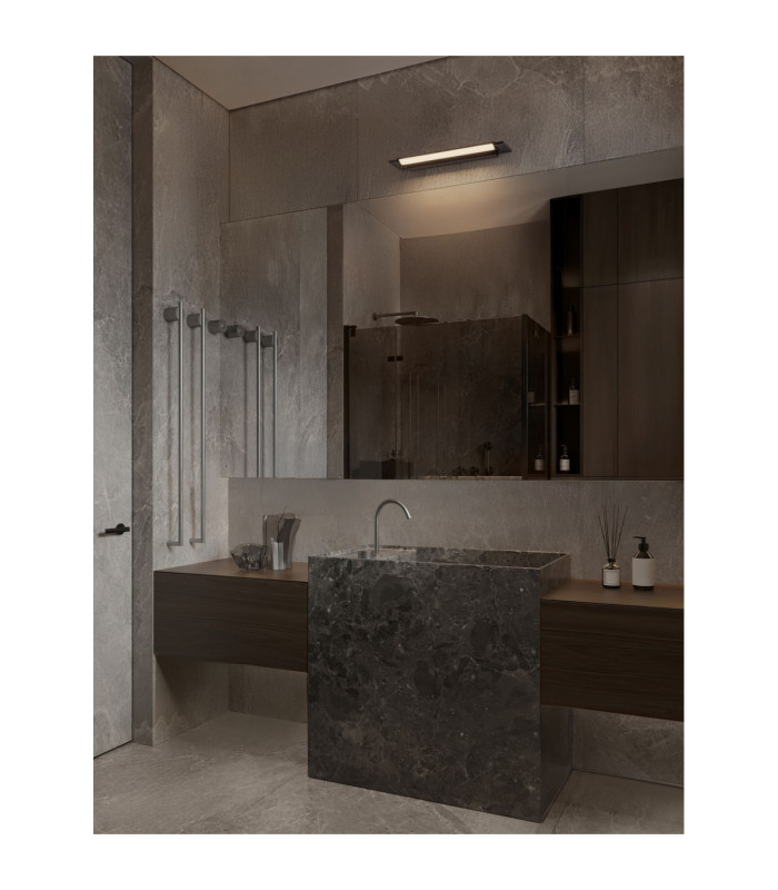 Livo Bathroom Over Mirror Light Sandy Black LED 18W 1170lm IP44 3000-4000K CCT-2