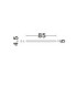 Endo Bathroom Over Mirror Light Sandy Black LED 27W 2160lm IP44 3000-4000K CCT-8