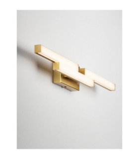 Atom Bathroom Over Mirror Light Gold LED 14W 1342lm IP44 4000K-2