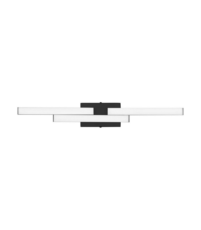 Atom Bathroom Over Mirror Light Matt Black LED 14W 1342lm IP44 4000K-1