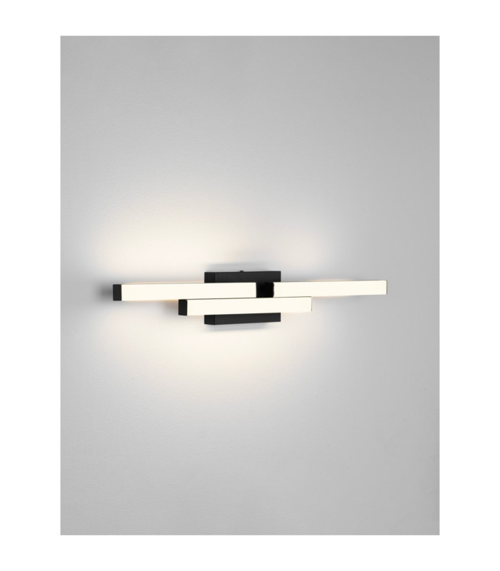 Atom Bathroom Over Mirror Light Matt Black LED 14W 1342lm IP44 4000K-4