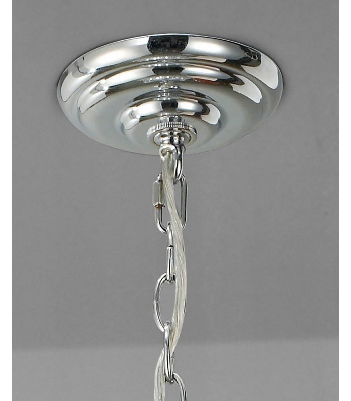 Ceiling Pendant 10 Light Polished Chrome, Crystal - 4