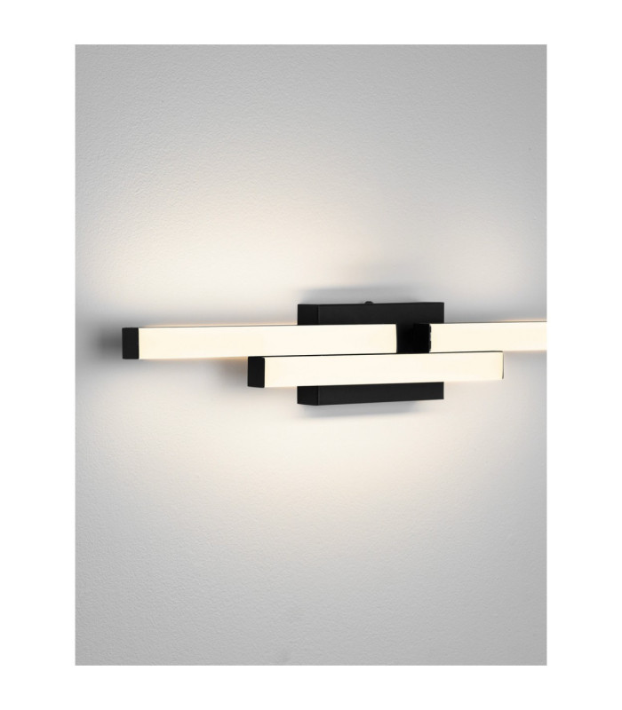 Atom Bathroom Over Mirror Light Matt Black LED 14W 1342lm IP44 4000K-9