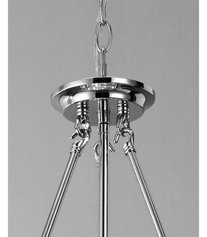 Ceiling Pendant 10 Light Polished Chrome, Crystal - 5
