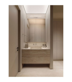 Marel Bathroom Over Mirror Light Sandy White LED 12W 780lm IP44 3000-4000K CCT-2
