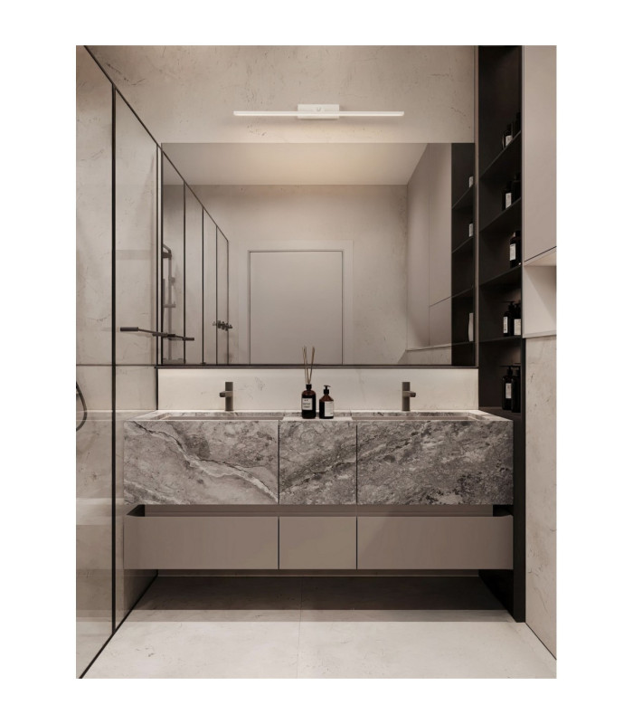 Marel Bathroom Over Mirror Light Sandy White LED 16W 1040lm IP44 3000-4000K CCT-2