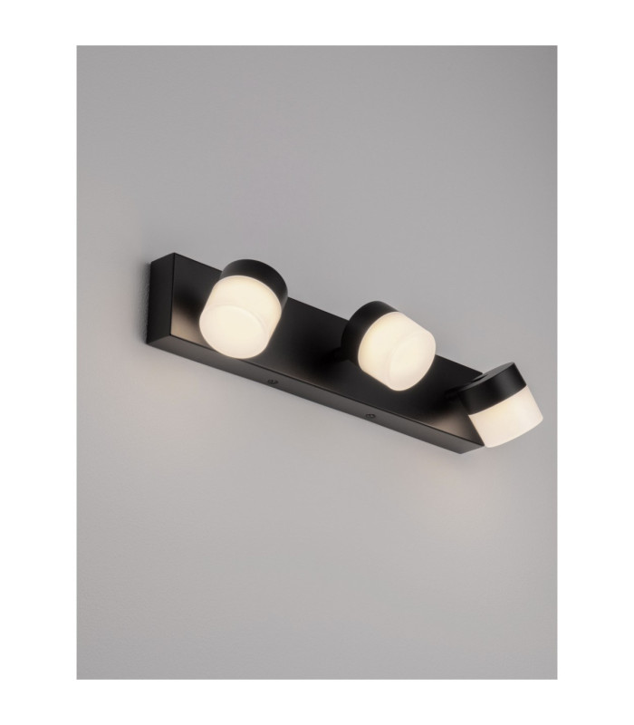 Teko Bathroom Over Mirror Light Sandy Black LED 17W 1385lm 3000K IP44-6