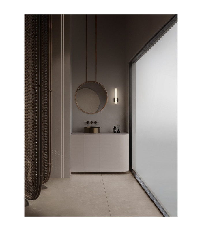 Luca Bathroom Wall Lamp Sandy Black LED 15W 1309lm IP44 4000K-2