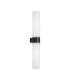 Corb Bathroom Over Mirror Light Sandy Black White Opal E14 2x5W IP44-1