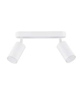 Mao Twin Bathroom Spotlight Sandy White Frosted LED GU10 2x10W IP44-1