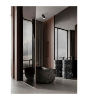 Alma Bathroom Spotlight Sandy Black GU10 1x10W IP44-2
