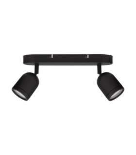 Orson Bathroom Spotlight Sandy Black GU10 2x10W IP44-1