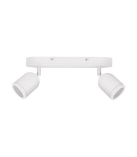 Orson Twin Bathroom Spotlight Sandy White GU10 2x10W IP44-1
