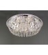 Flush Ceiling 7 Light Polished Chrome, Crystal - 2
