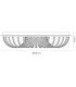Flush Ceiling 7 Light Polished Chrome, Crystal - 3