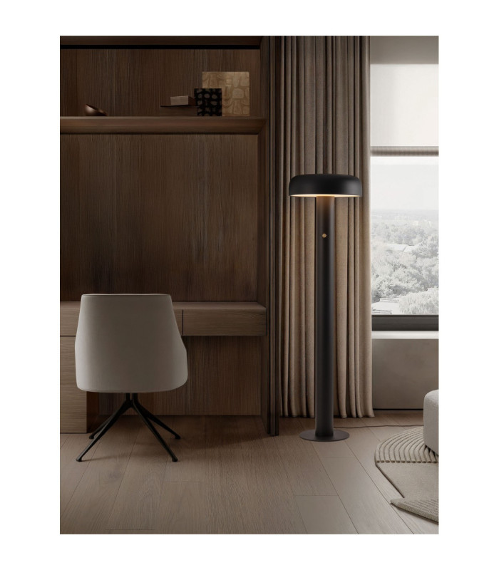 Noelia LED Integrated Floor Lamp Sandy Black Dimmable LED 28W 1288lm 3000K-2