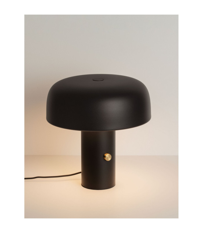 Noelia Integrated LED Table Lamp Sandy Black Dimmable LED 17W 892lm 2700K-2