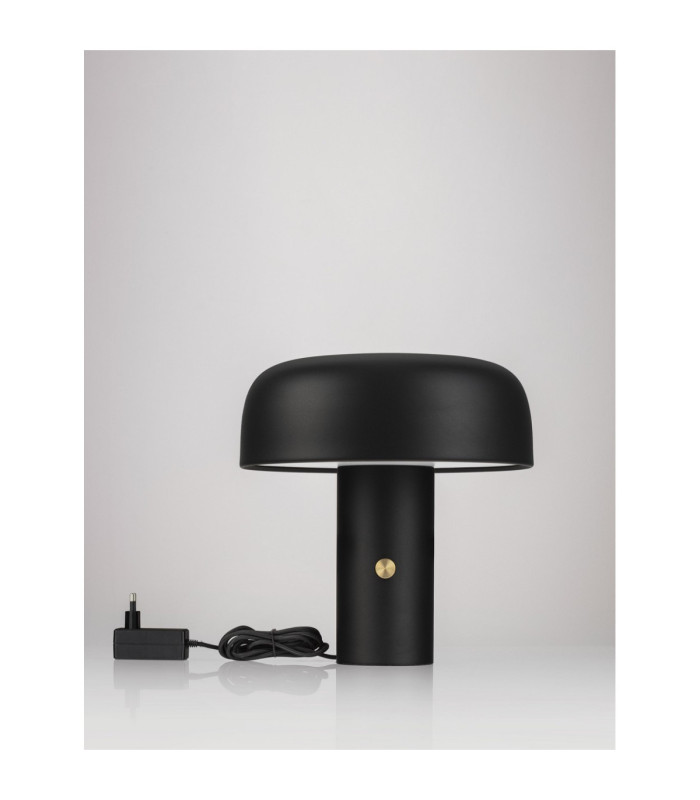 Noelia Integrated LED Table Lamp Sandy Black Dimmable LED 17W 892lm 2700K-3