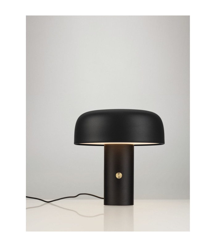 Noelia Integrated LED Table Lamp Sandy Black Dimmable LED 17W 892lm 2700K-4