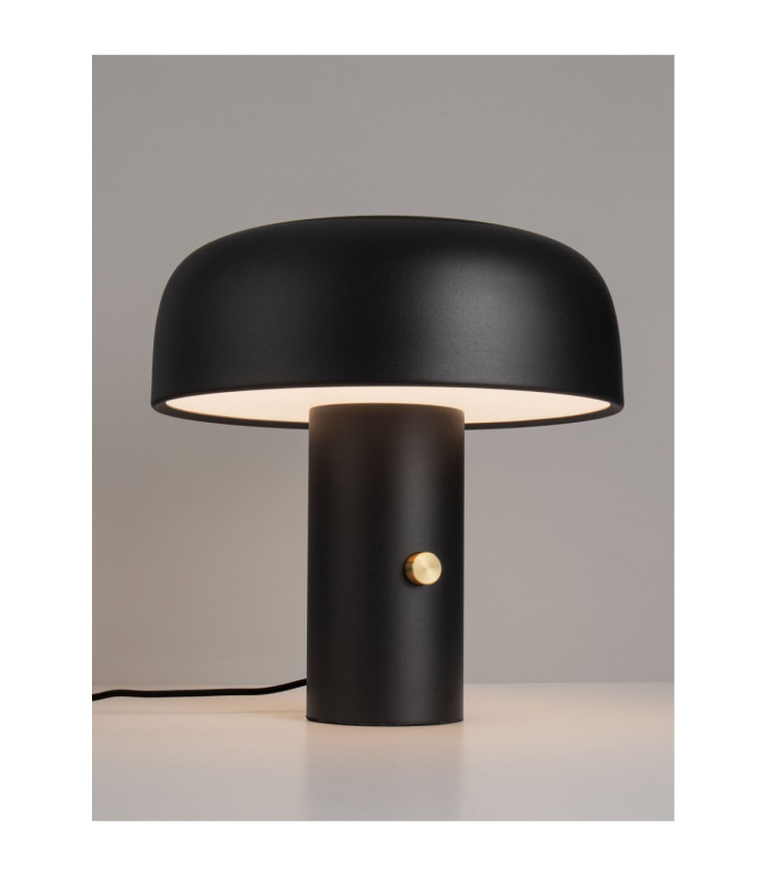 Noelia Integrated LED Table Lamp Sandy Black Dimmable LED 17W 892lm 2700K-5